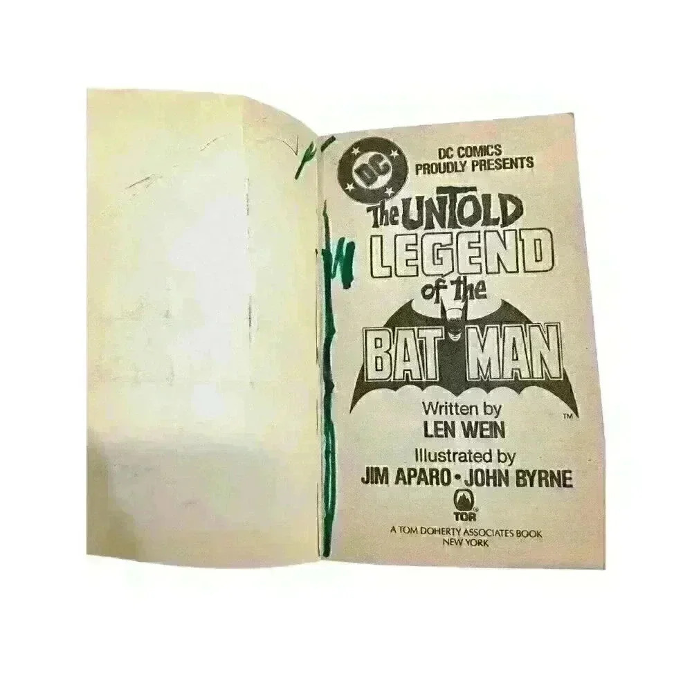 1982 The Untold Legend of the Batman Paperback Book Vintage DC Comic - Picture 2 of 4